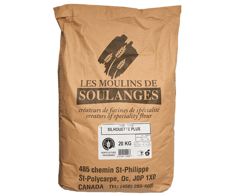 WHOLE WHEAT FLOUR (SILHOUETTE PLUS ) - LES MOULINS DE SOULANGES - 20kg
