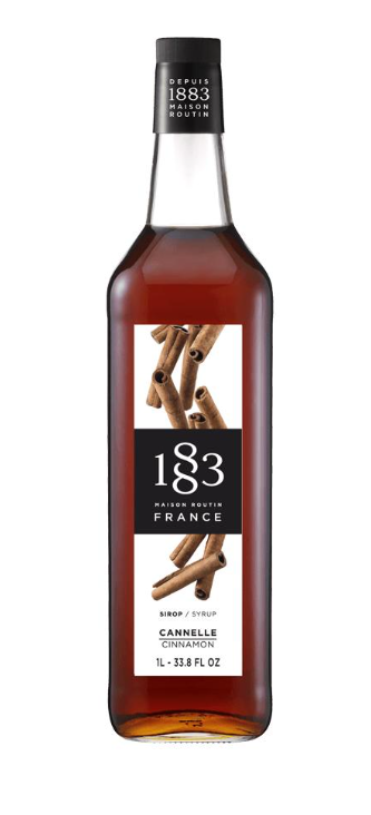 CINNAMON FLAVORED SYRUP - 1883 MAISON ROUTIN - 1 litre