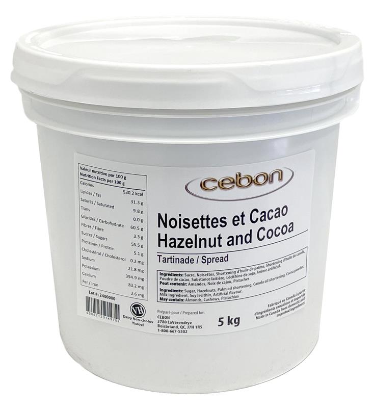 HAZELNUT AND COCOA SPREAD - CEBON - 5 kg