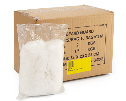 BEARD WHITE CAP 1000 units