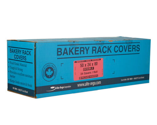 BAKERY DOUBLE RACK COVERS 50 x 24 x 80 - 24 units