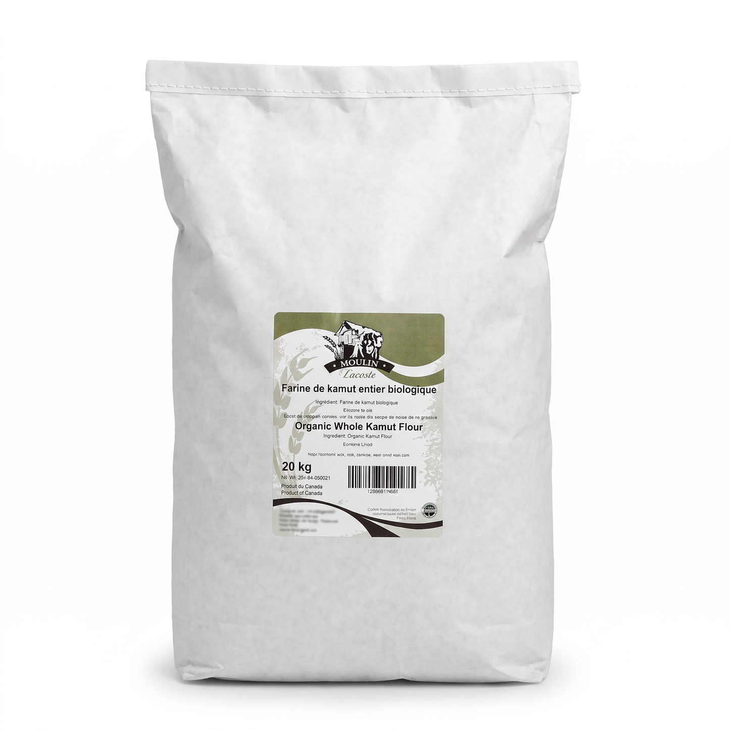 FLOUR ORGANIC WHOLE KAMUT® - MOULIN LACOSTE - 20kg — product packshot