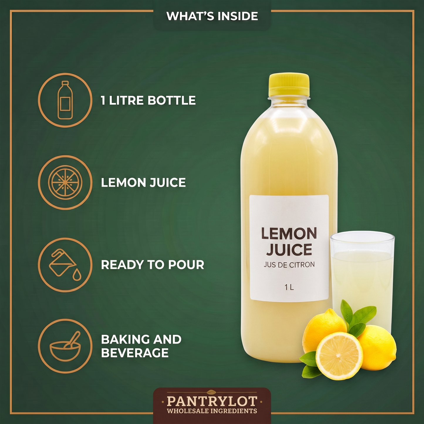 LEMON JUICE QUICKLEMON 1 liter — in-the-box features card
