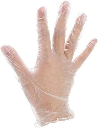 SMALL-SIZE TRANSPARENT DISPOSABLE POLYETHYLENE GLOVE - 500 units