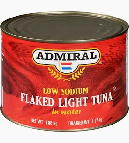 FLAKED LIGHT TUNA IN WATER ADMIRAL 1.88 kg