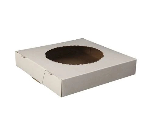 CARDBOARD PIE BOX 9 X 9 X 2.5 CELLO 200 units