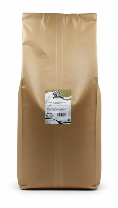 ORGANIC SIFTED BREAD FLOUR - MOULIN LACOSTE - 20kg