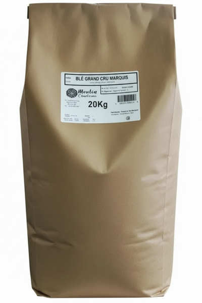 FARINE DE BLE GRAND CRU MARQUIS - MOULIN DE CHARLEVOIX - 20 kg