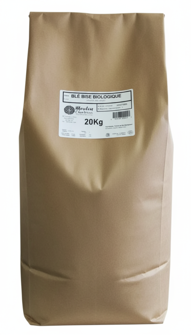 ORGANIC WHEAT FLOUR '' BISE '' - MOULIN DE CHARLEVOIX 20 kg