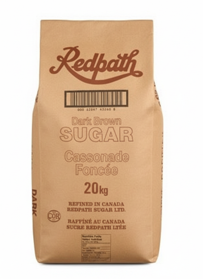 DARK BROWN SUGAR - REDPATH - 20 kg