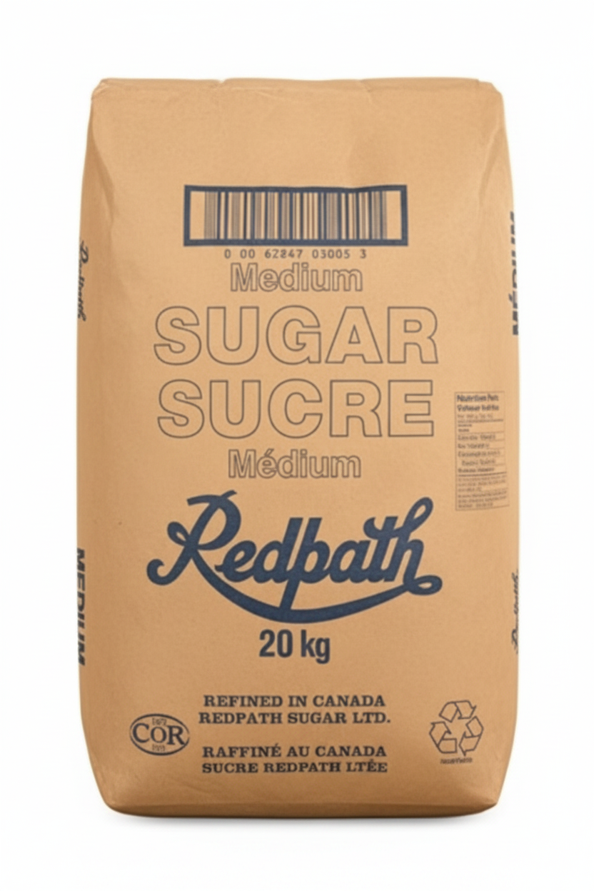 SUCRE CRISTALLISÉ MOYEN – REDPATH – 20 kg