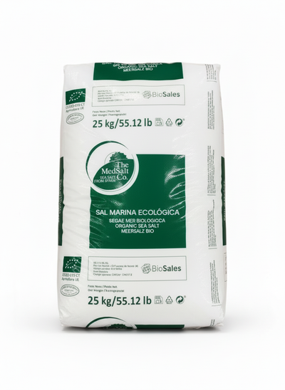 ORGANIC MEDITERRANEAN SEA SALT POWDER T00 - 25 kg