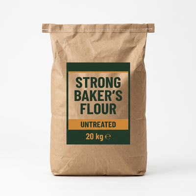 THREE STARS STRONG BAKER'S FLOUR UNTREATED - ADM - 20kg