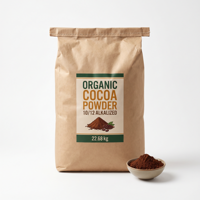 ORGANIC COCOA POWDER 10/12 TREATED WITH ALKALI - BENSDORP - 22.68kg