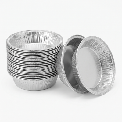 Aluminium 5 inch pot pie tins case of 750 - Stobia