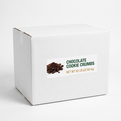 CHOCOLATE COOKIE CRUMBS IN A BOX - CREATIVEFOOD 50 lbs - 22.68 kg