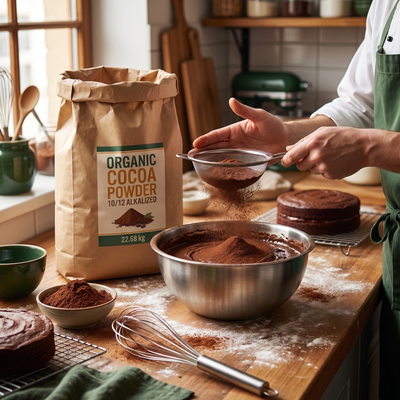 ORGANIC COCOA POWDER 10/12 TREATED WITH ALKALI - BENSDORP - 22.68kg