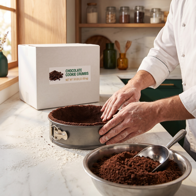 CHOCOLATE COOKIE CRUMBS IN A BOX - CREATIVEFOOD 50 lbs - 22.68 kg