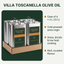 Villa Toscanella olive oil features: case of 4 x 3 L, cold-pressed extra virgin