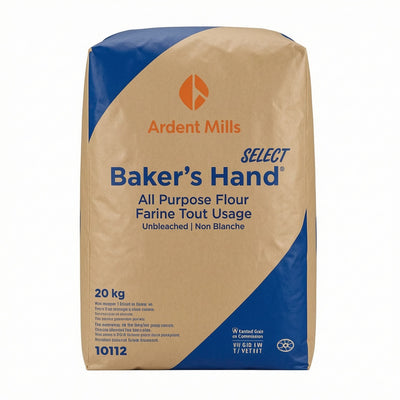 ALL PURPOSE UNBLEACHED SELECT FLOUR - BAKER'S HAND - 20kg