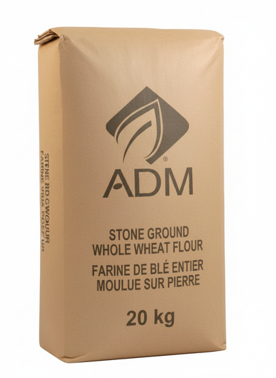 STONE GROUND WHEAT FLOUR - ADM - 20kg