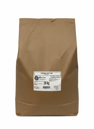 FARINE DE BLÉ T65 — MOULIN DE CHARLEVOIX — 20 KG
