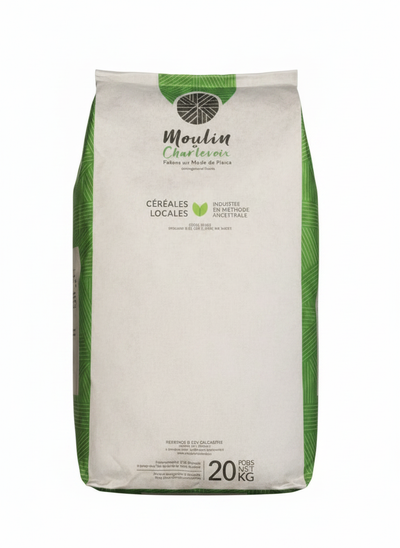 ORGANIC CLEAR WHOLE WHEAT RUDY - MOULIN DE CHARLEVOIX 20 kg
