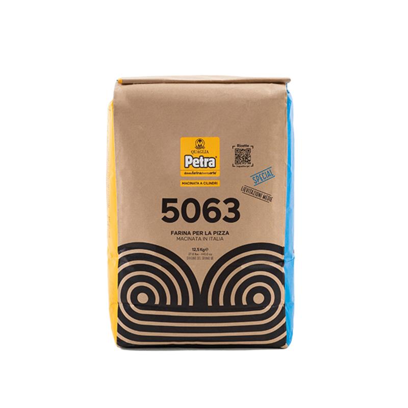 PETRA 5063 - SPECIAL WHEAT FLOUR  FROM ITALY TYPE  ZÉRO FOR TRADITIONAL ROUDN PIZZA - 12.5 kg
