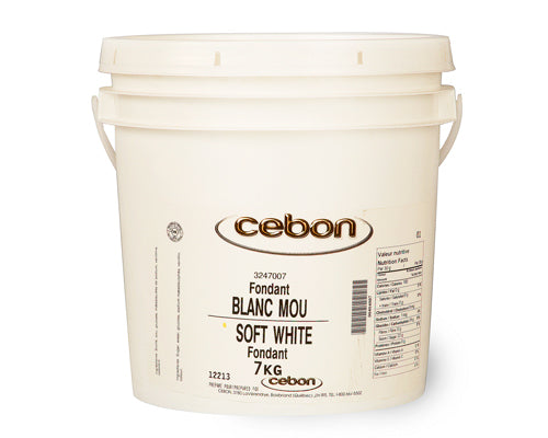 SOFT WHITE FONDANT IN PAIL - CEBON 7 kg