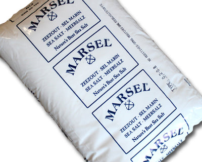 PURE AND REFINED FINE SEA SALT WITHOUT ADDITIVES - MARSEL 25 kg