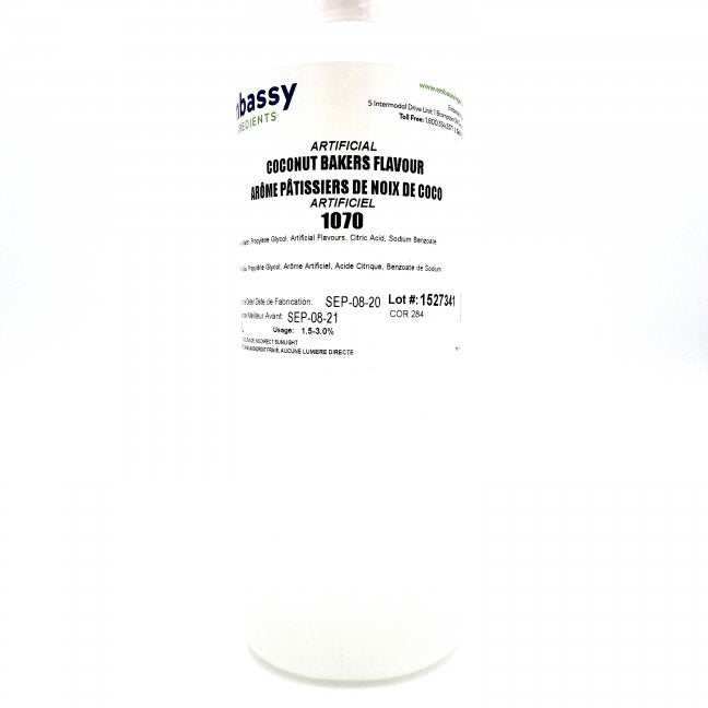 ARÔME NOIX DE COCO POUR PÂTISSERIE — ARTIFICIEL — DG 1070-1 — EMBASSY (1 L)