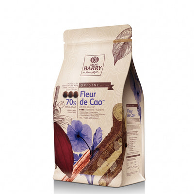 DARK CHOCOLATE COUVERTURE 70% ORIGINE FLEUR DE CAO - CACAO BARRY - 5kg
