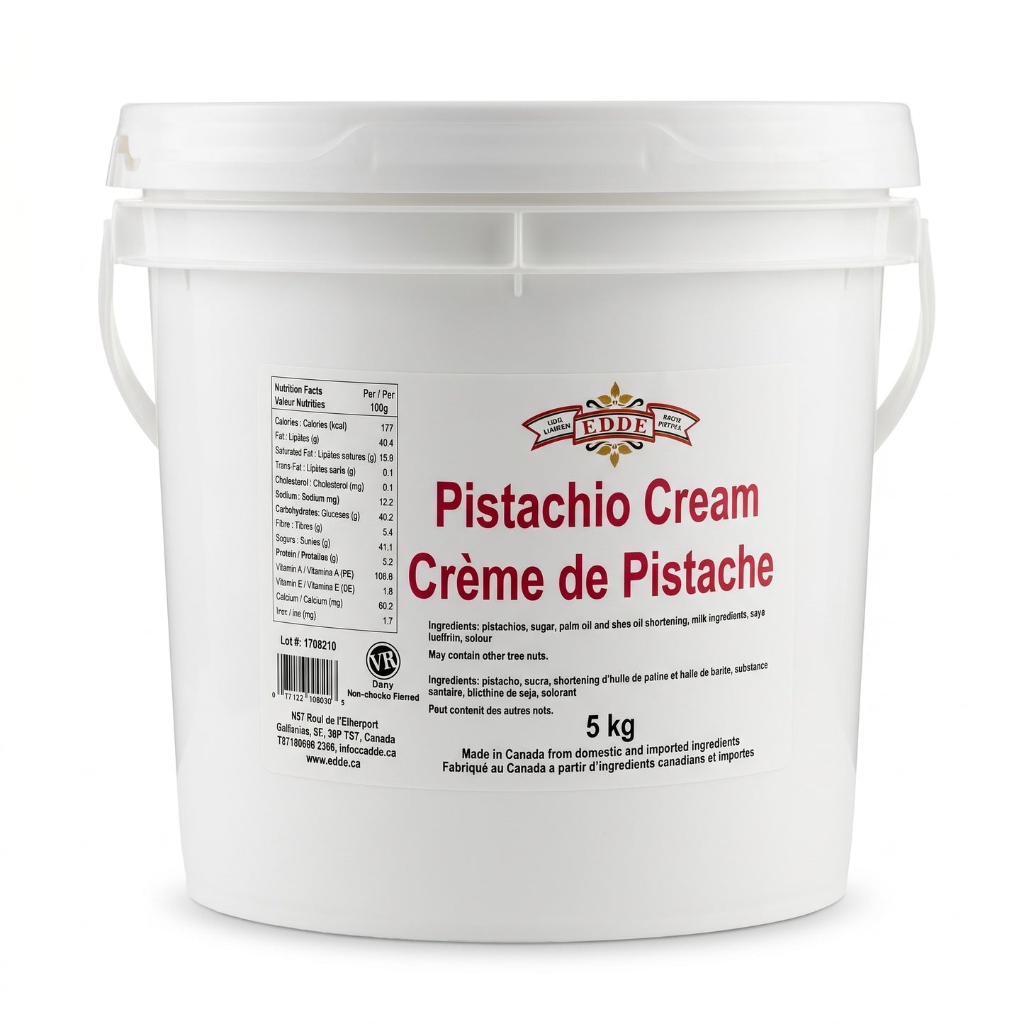 PISTACHIO CREAM - EDDE 5 kg