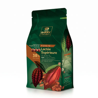 MILK CHOCOLATE COUVERTURE 38% SUPERIOR MILK PURITY - CACAO BARRY - 5kg