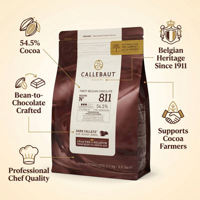 DARK CHOCOLATE CALLETS - BARRY CALLEBAUT - 2.5kg