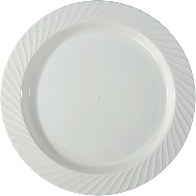 ECOSENSE 7.5'' WHITE PLATES - 180 units