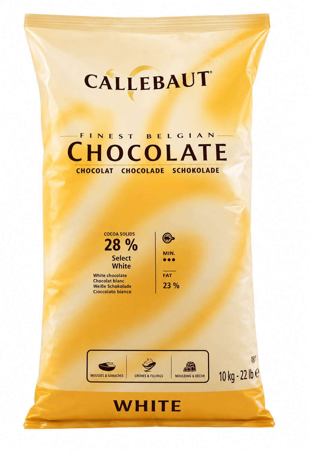 WHITE CHOCOLATE CALLETS - BARRY CALLEBAUT - 2 X 10kg