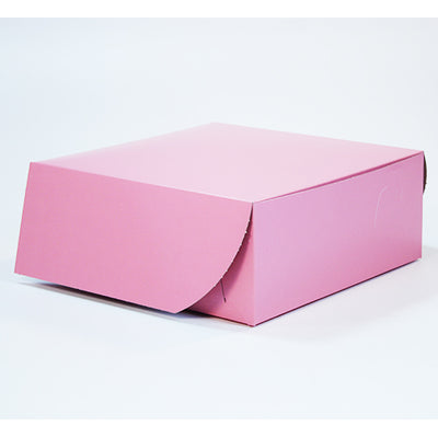 BOX FOR 6 CUPCAKES 10X10X4 KRAFT PINK NO WINDOW 100 UNITS units