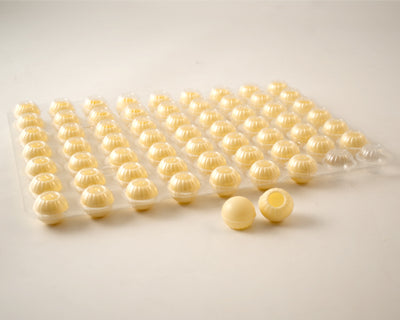 WHITE TRUFFLE SHELLS - SMET CHOCOLATERIE - 504 units