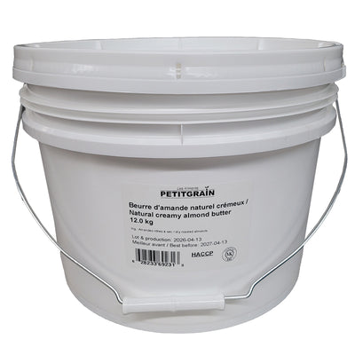 Beurre d'amande crémeux naturel - 12 kg