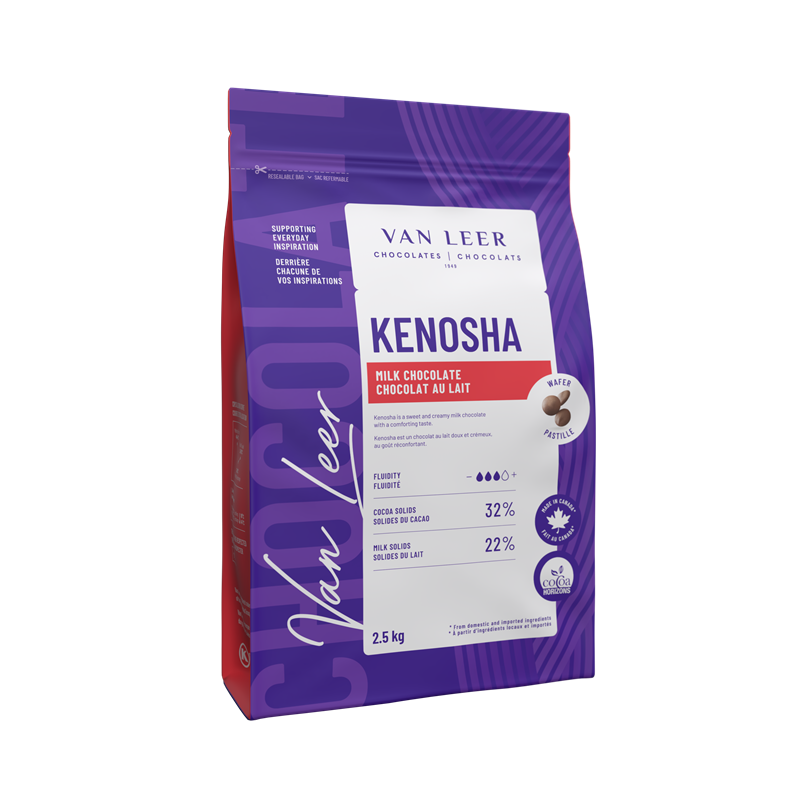 33% KENOSHA MILK CHOCOLATE 800 CT - VANLEER - 8 x 2.5 kg