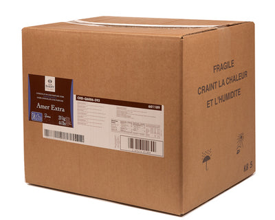 EXTRA BITTER BLACK CHOCOLATE 58.5% - BARRY CALLEBAUT - 20kg