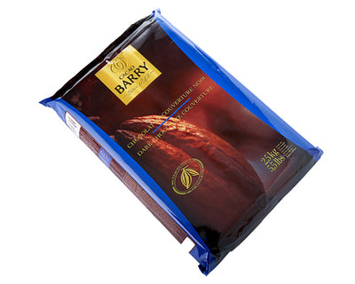 DARK CHOCOLATE BLOCK COUVERTURE 64 % PURETE EXTRA-BITTER GUAYAQUIL - CACAO BARRY - 2.5kg - 10 units