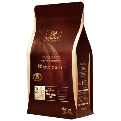 WHITE CHOCOLATE 29% BLANC SATIN - CACAO BARRY - 5kg