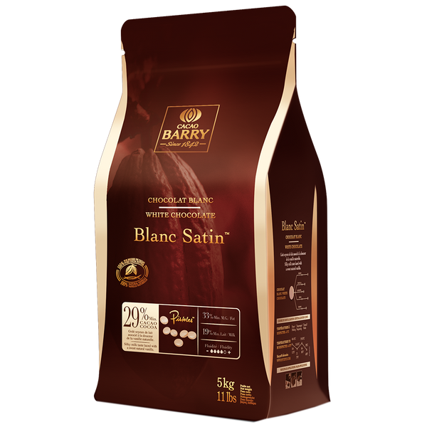 WHITE CHOCOLATE 29% BLANC SATIN - CACAO BARRY - 5kg | PantryLot