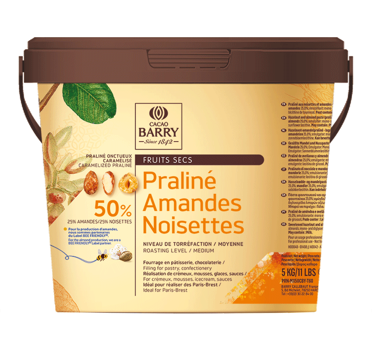ALMONDS/HAZELNUTS PRALINE 50% - 5kg