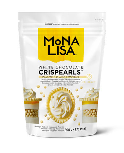 CRISPEARLS™ WHITE CHOCOLATE COATED CEREALS - MONA LISA - 800g - 4 units