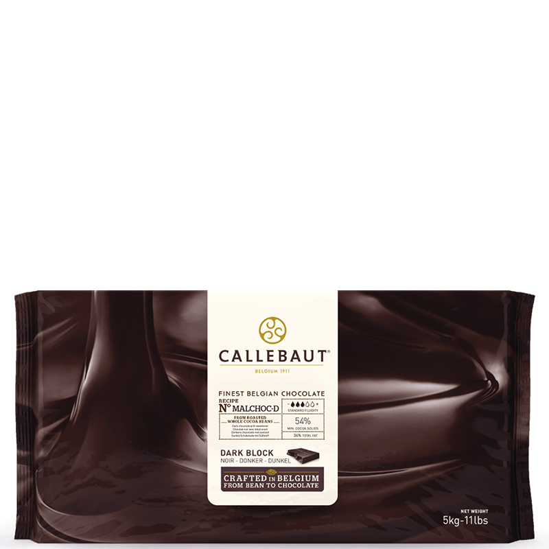 MALCHOC DARK CHOCOLATE WITH NO ADDED SUGAR - BARRY CALLEBAUT - 25kg