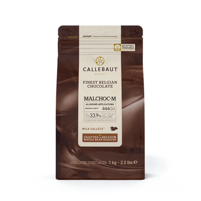 MALCHOC MILK CHOCOLATE WITH NO ADDED SUGAR CALLETS - BARRY CALLEBAUT - 10kg
