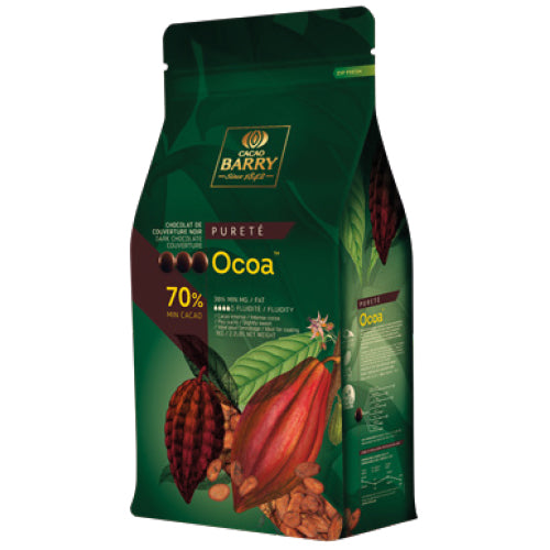 OCOA DARK CHOCOLATE DROPS 70% - BARRY CALLEBAUT - 1kg
